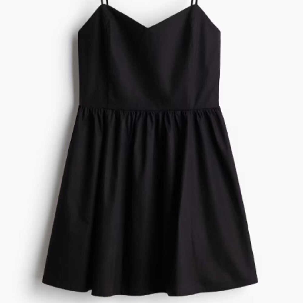 Cotton Dress with Flared Skirt - Picture 4 of 4